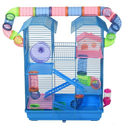 Gaiola para hamster PawHut de vários níveis, azul