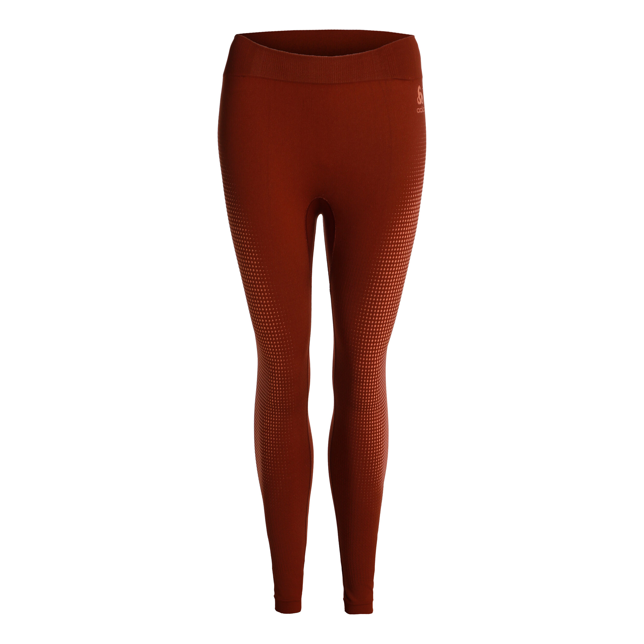 Odlo Performance Warm Eco Big Logo Bottom Long Collant Tight Femmes - Berry