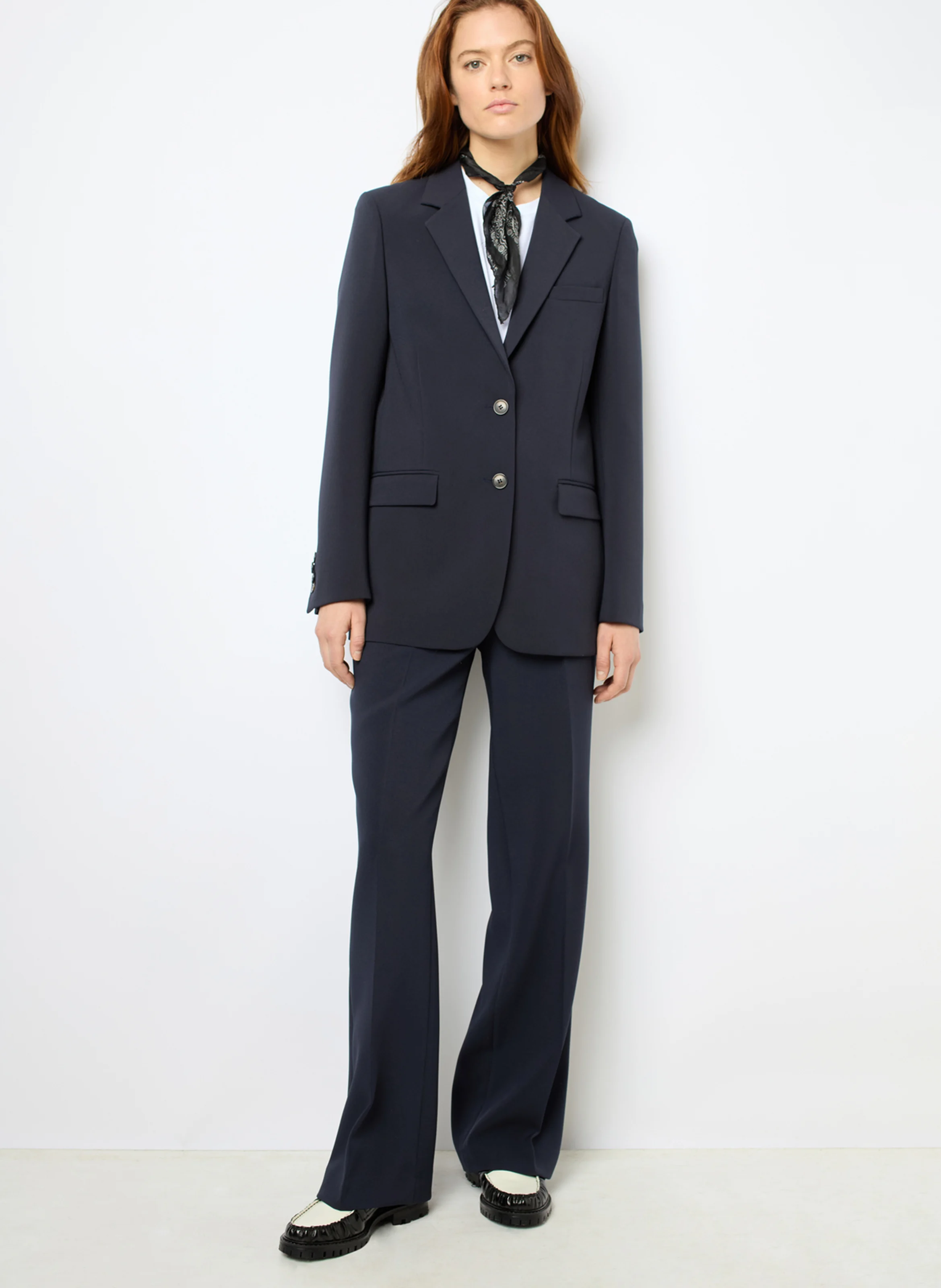 MALAK - Veste de tailleur droite | Bleu
