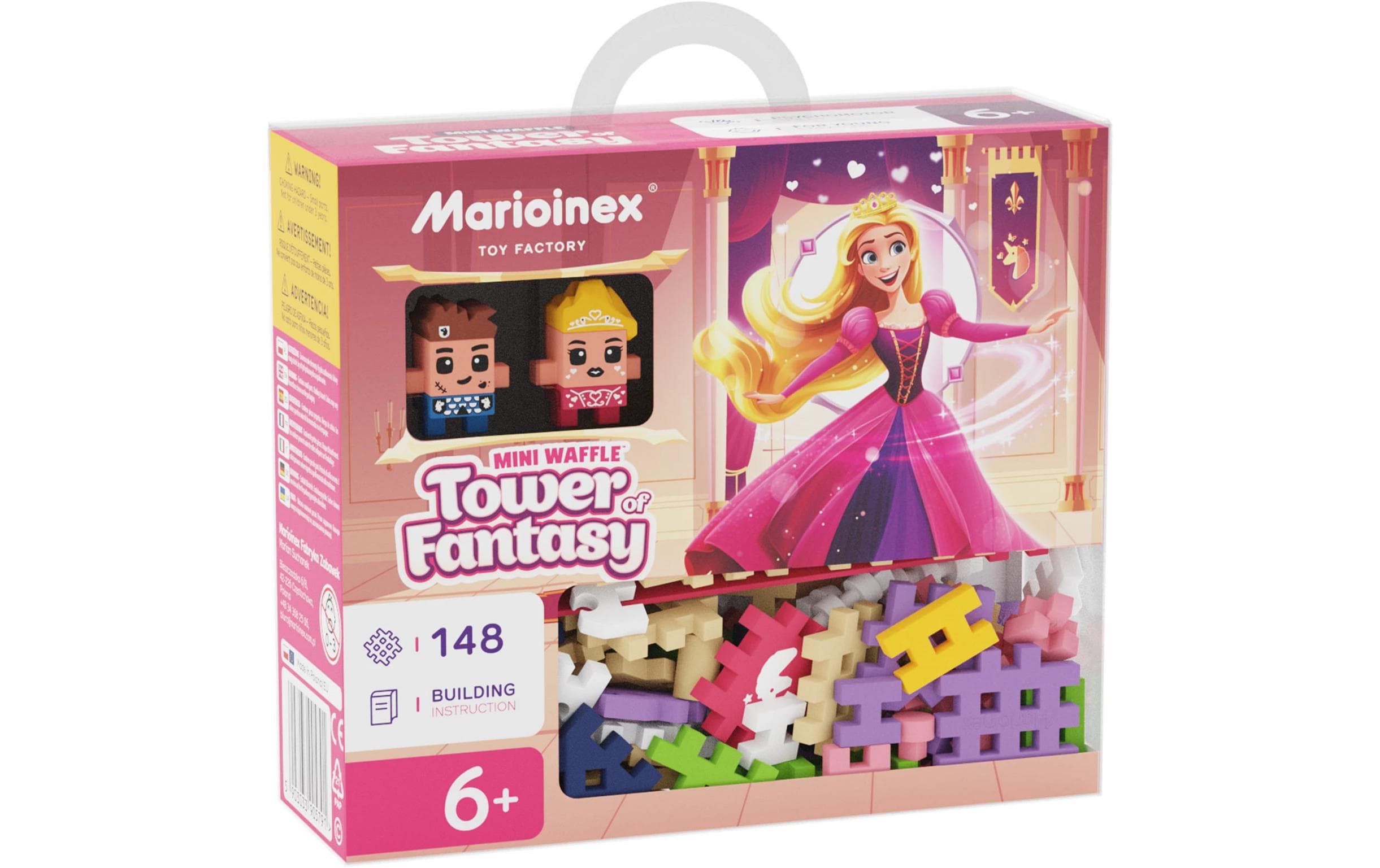 Baukasten Marioinex Princess Fantasie Turm - 148 TeileKonstruktionsspielzeug