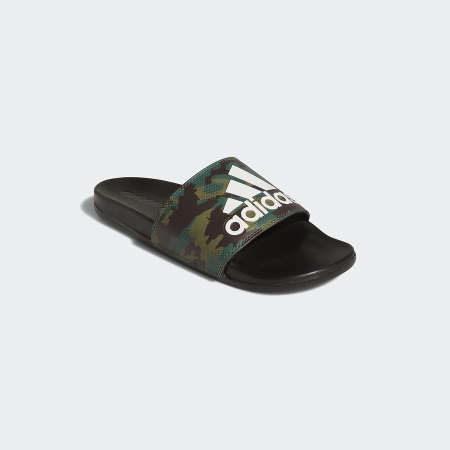 adidas Originals Claquettes adilette Comfort - Noir/Vert