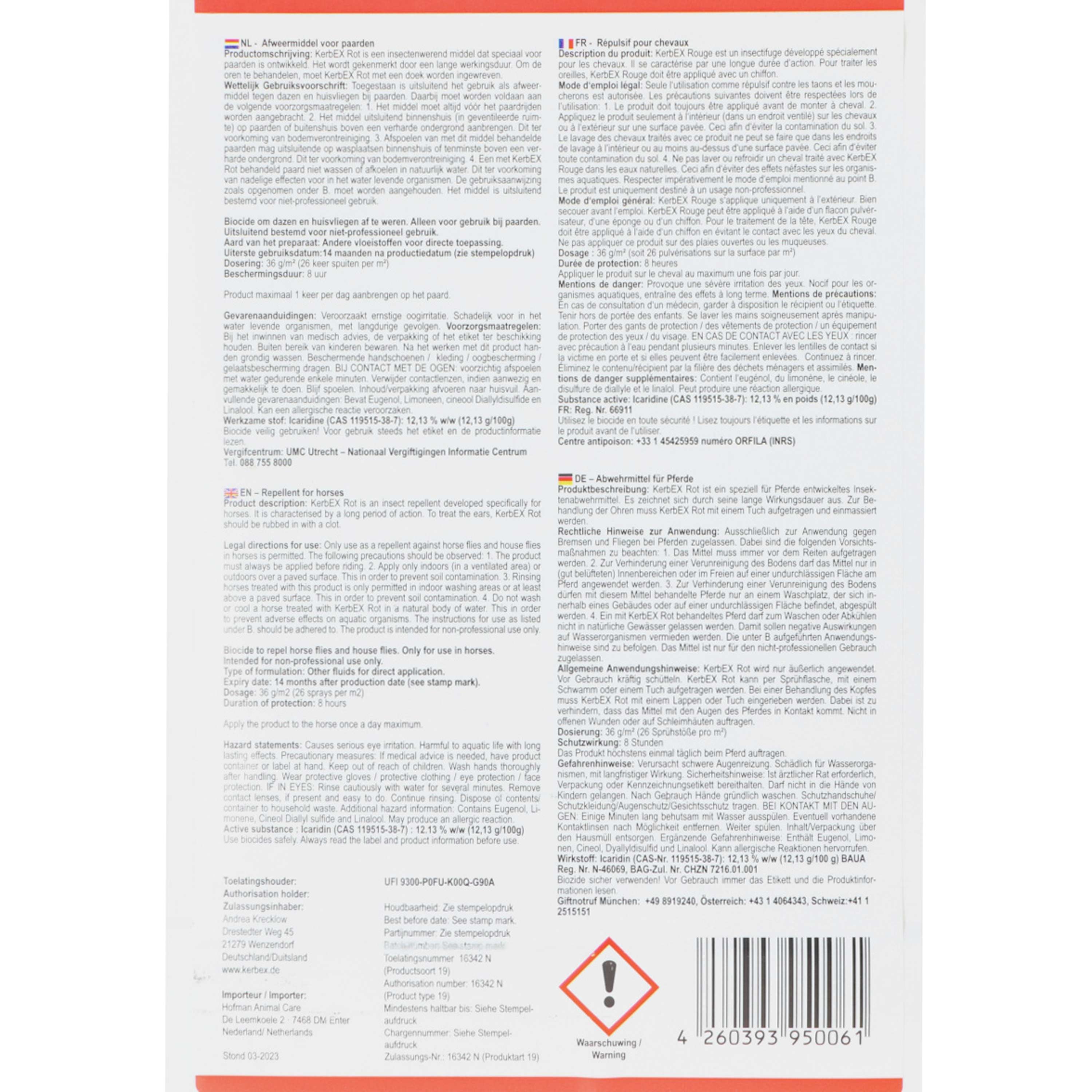 KerbEX Rot Insect repellent