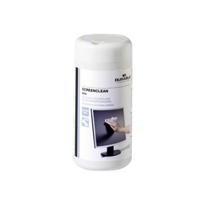 Durable Screenclean Box - boite de 100 lingettes imprégnées