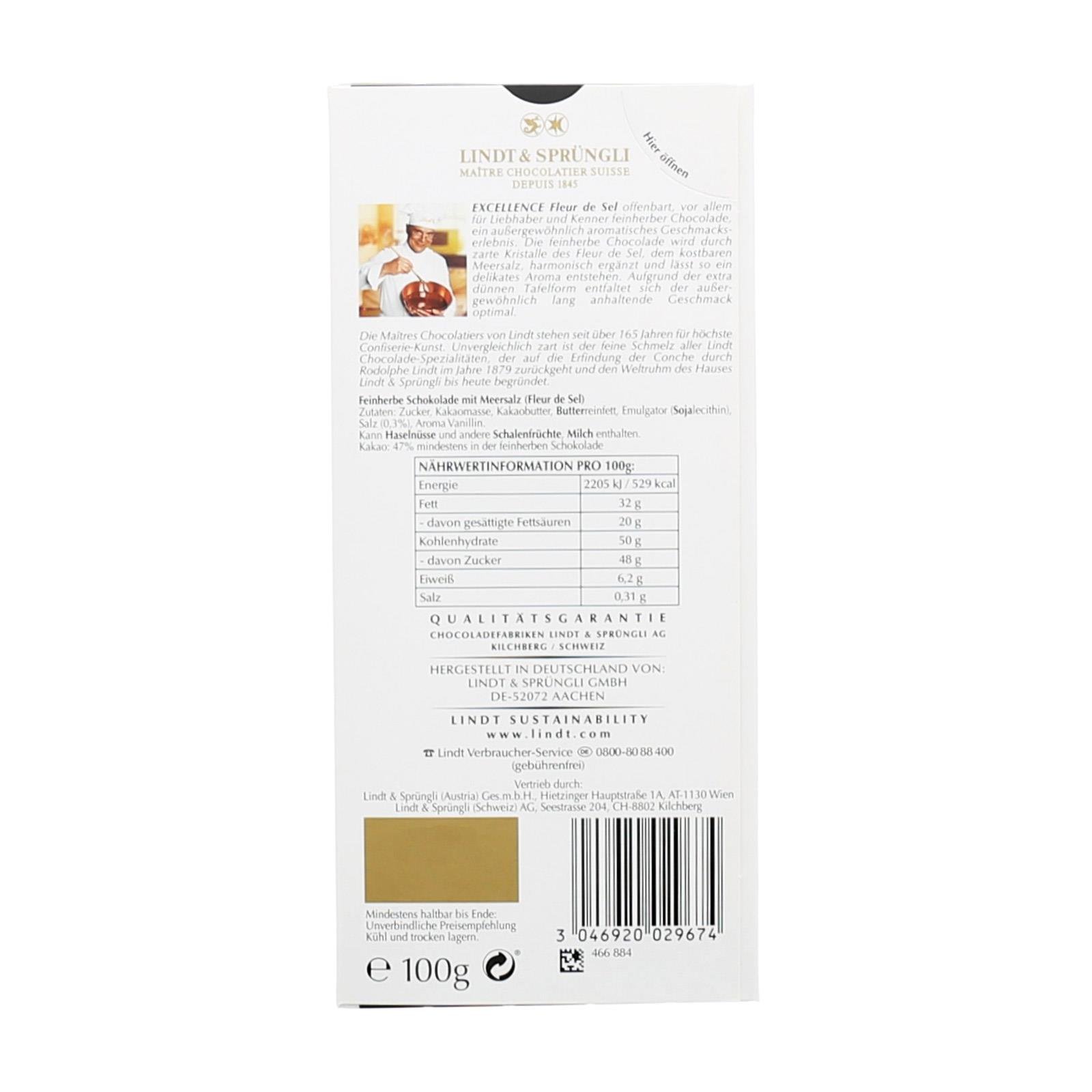 Lindt Excellence Fleur de Sel
