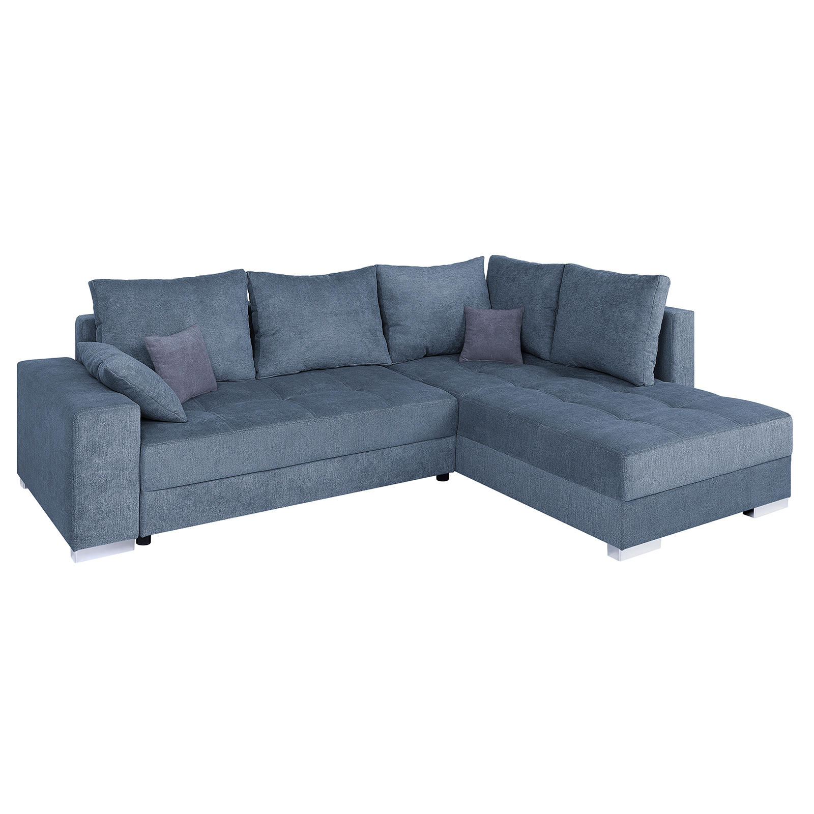 Ecksofa - denim - mit Liegefunktion