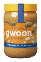 Gwoon Pindakaas met stukjes pinda