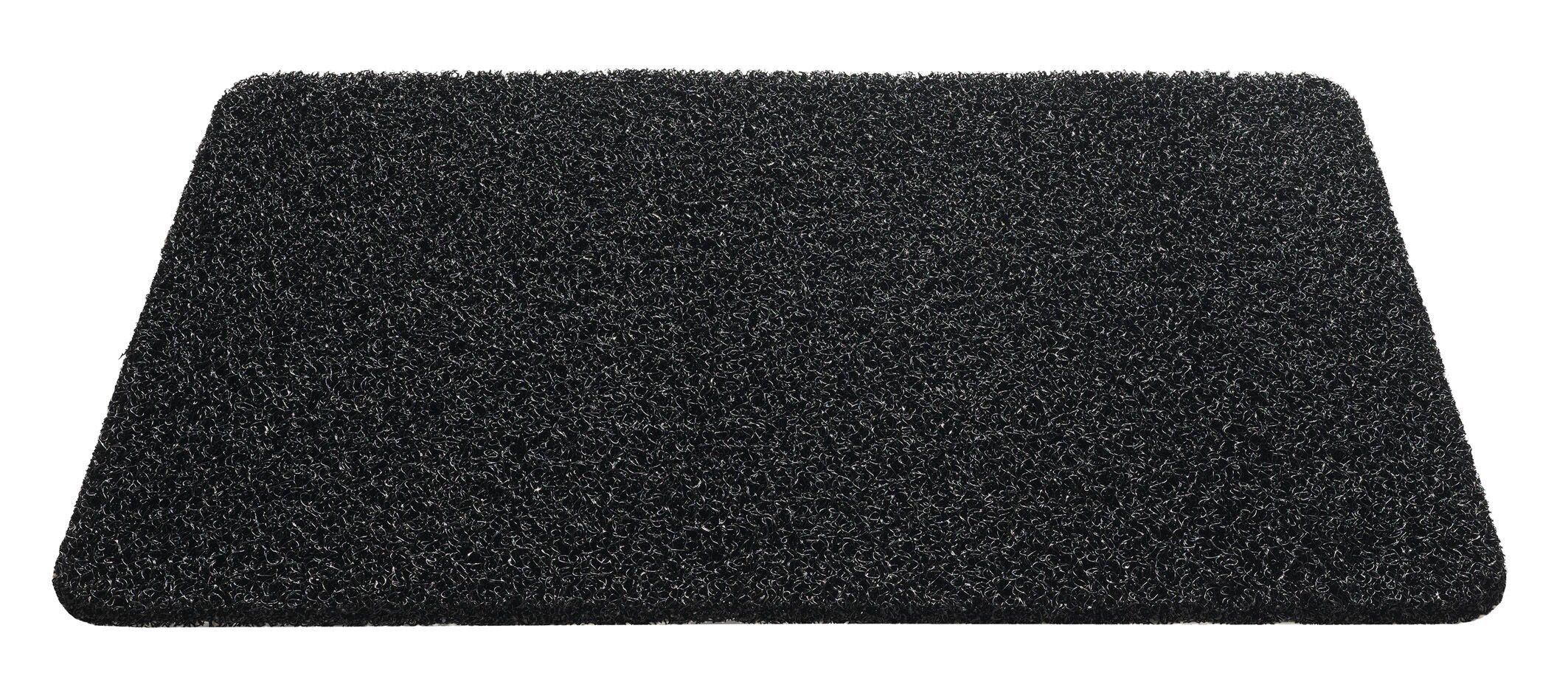 Hamat Curly - Schoonloopmat - Zwart - 2x60x40 cm
