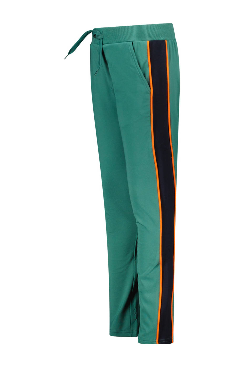 TYGO & vito straight fit joggingbroek Boyd zeegroen/zwart/oranje