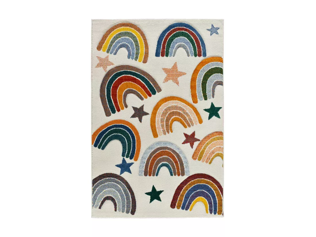 Tapis intérieur - enfant animaux - multicolore - 120 x 170 cm - BALLOON