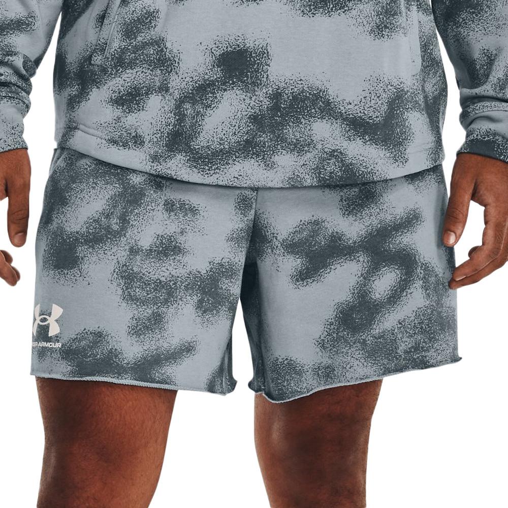 Under Armour Short Gris/Bleu Homme Under Armour Rival Terry