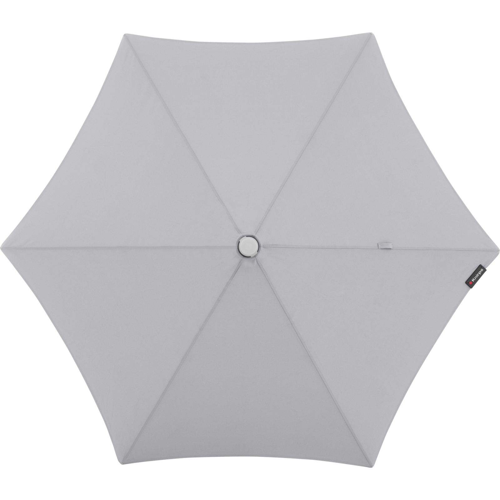 Sonnenschirm Knirps 206 cm hellgrau