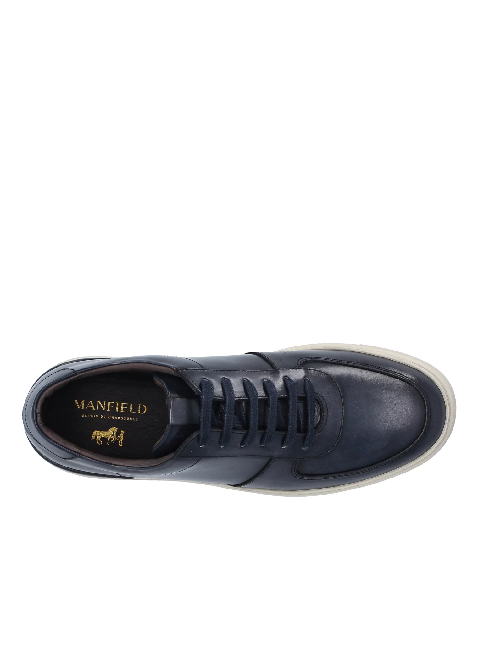 SNEAKERS SABATO CUIR BLEU