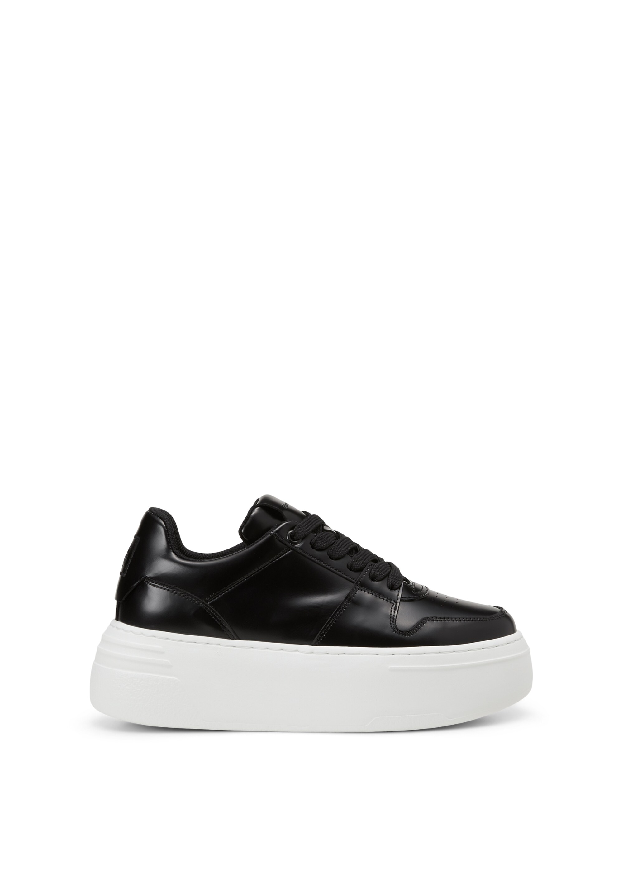 Plateau-Sneaker aus gebürstetem Rindleder