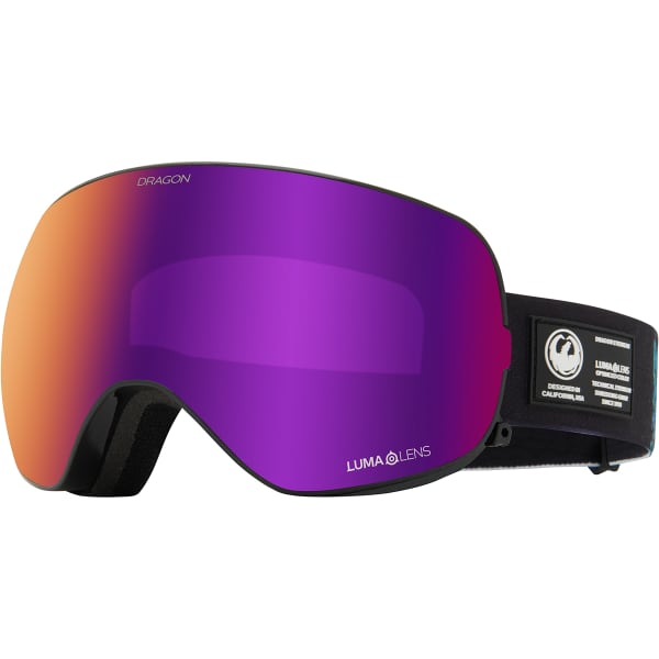 Masque de ski DRAGON DR X2S BONUS BLACKPEARL/LLPURPLEION+LLAMBER