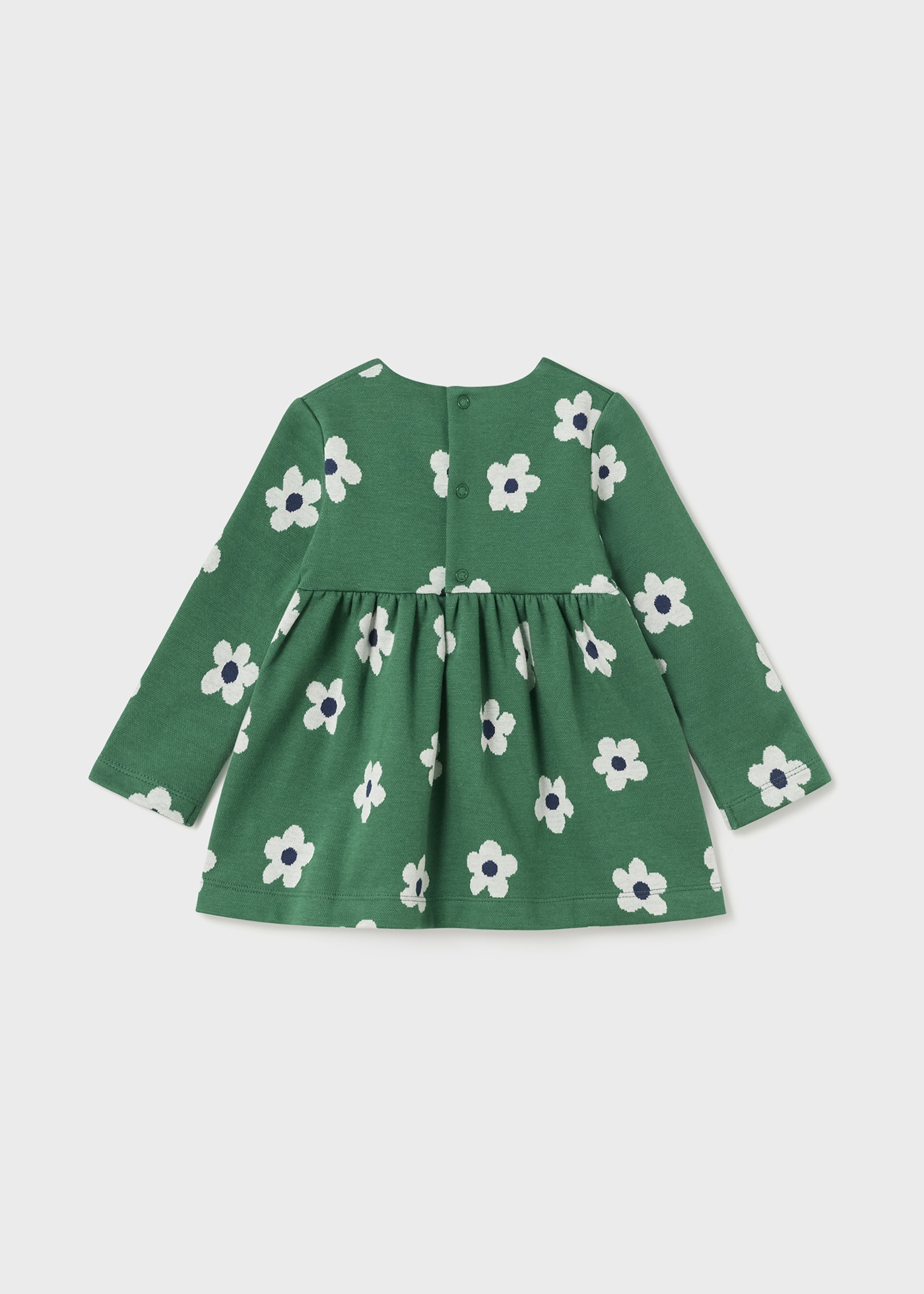 Vestido infantil com estampa jacquard