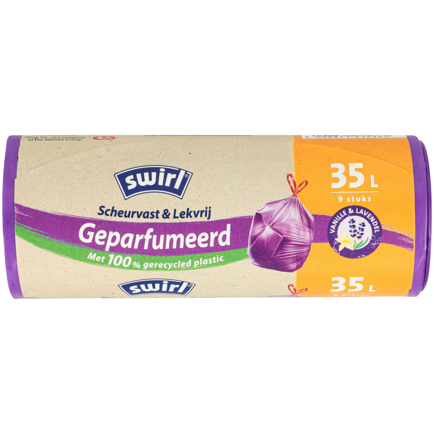 Swirl Duftmüllbeutel Vanille & Lavendel 35L 9 Stück