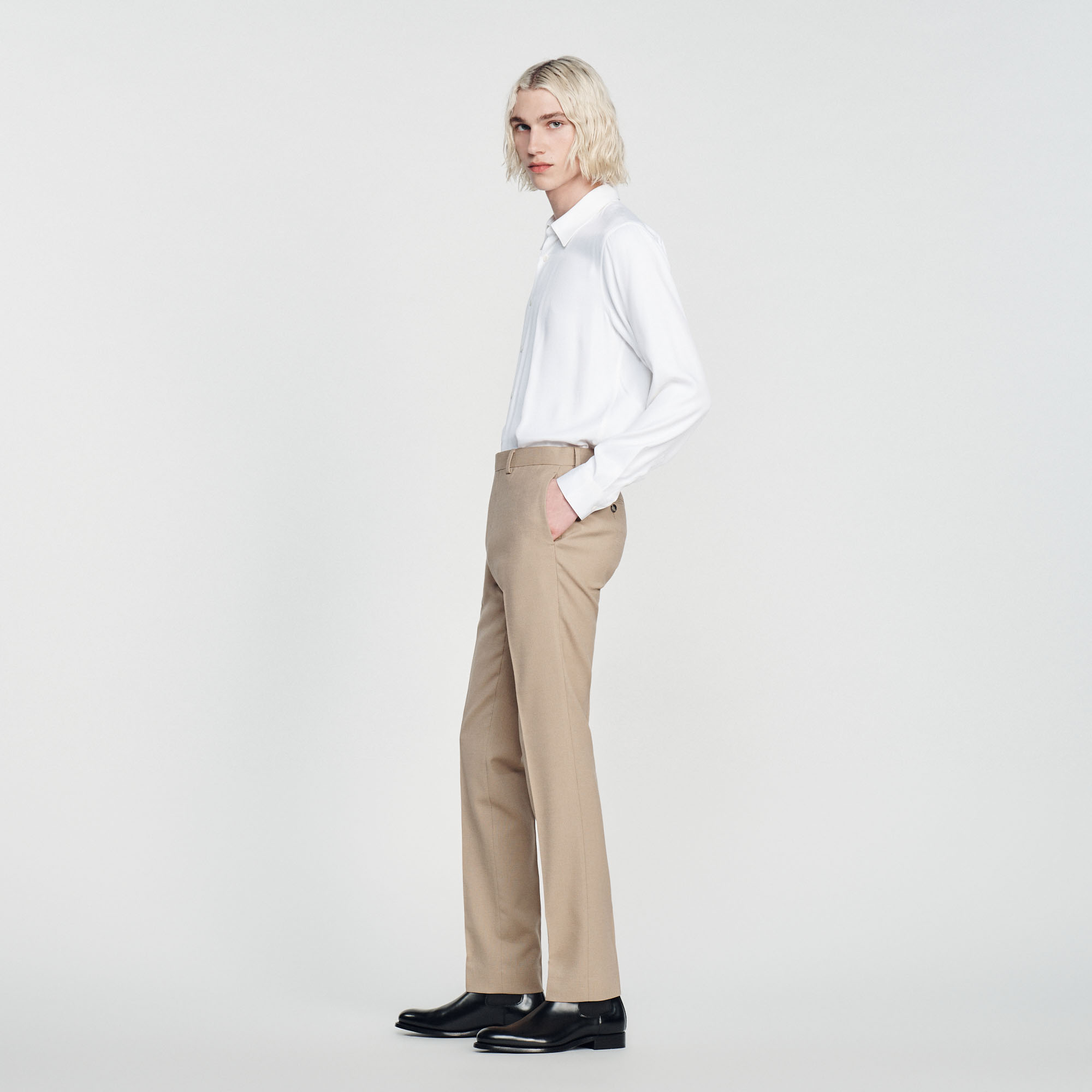 Pantalon de costume en laine