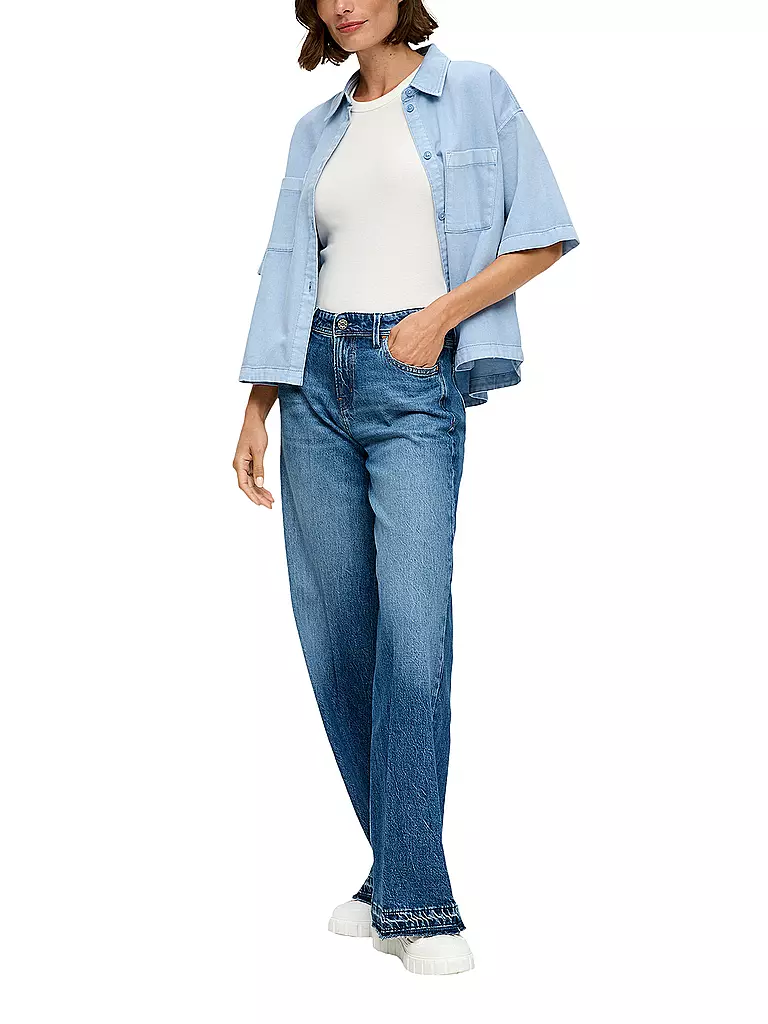 S.OLIVER Jeans Wide Leg blau