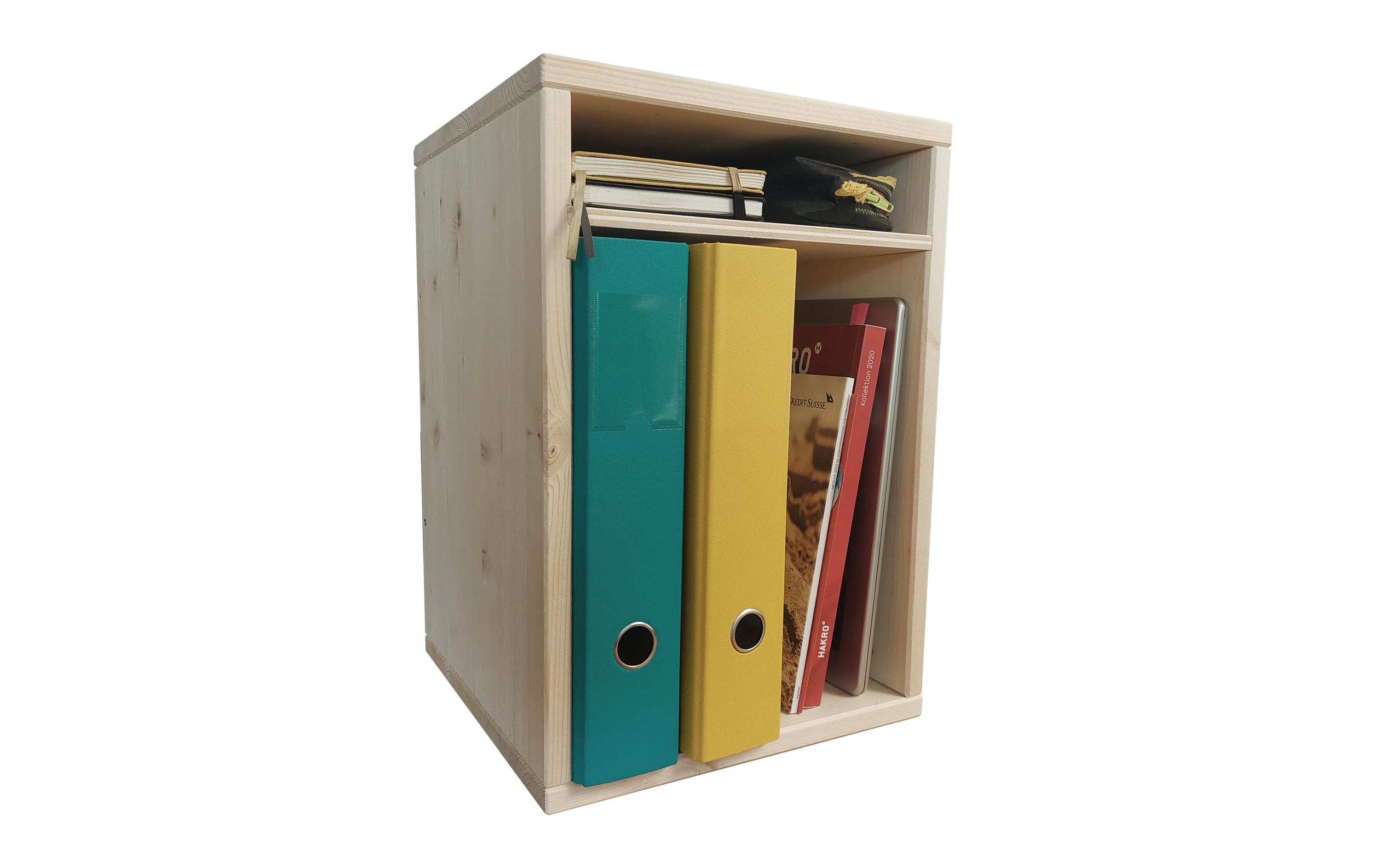 Hocker Sitz- und Aufbewahrungshocker NatureHocker mit Ablage für Schule und Kindergarten – perfekt für Churermodell