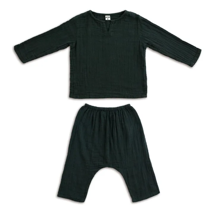 Numero 74 Tunisien + Pantalon Coton Bio Zac | Noir