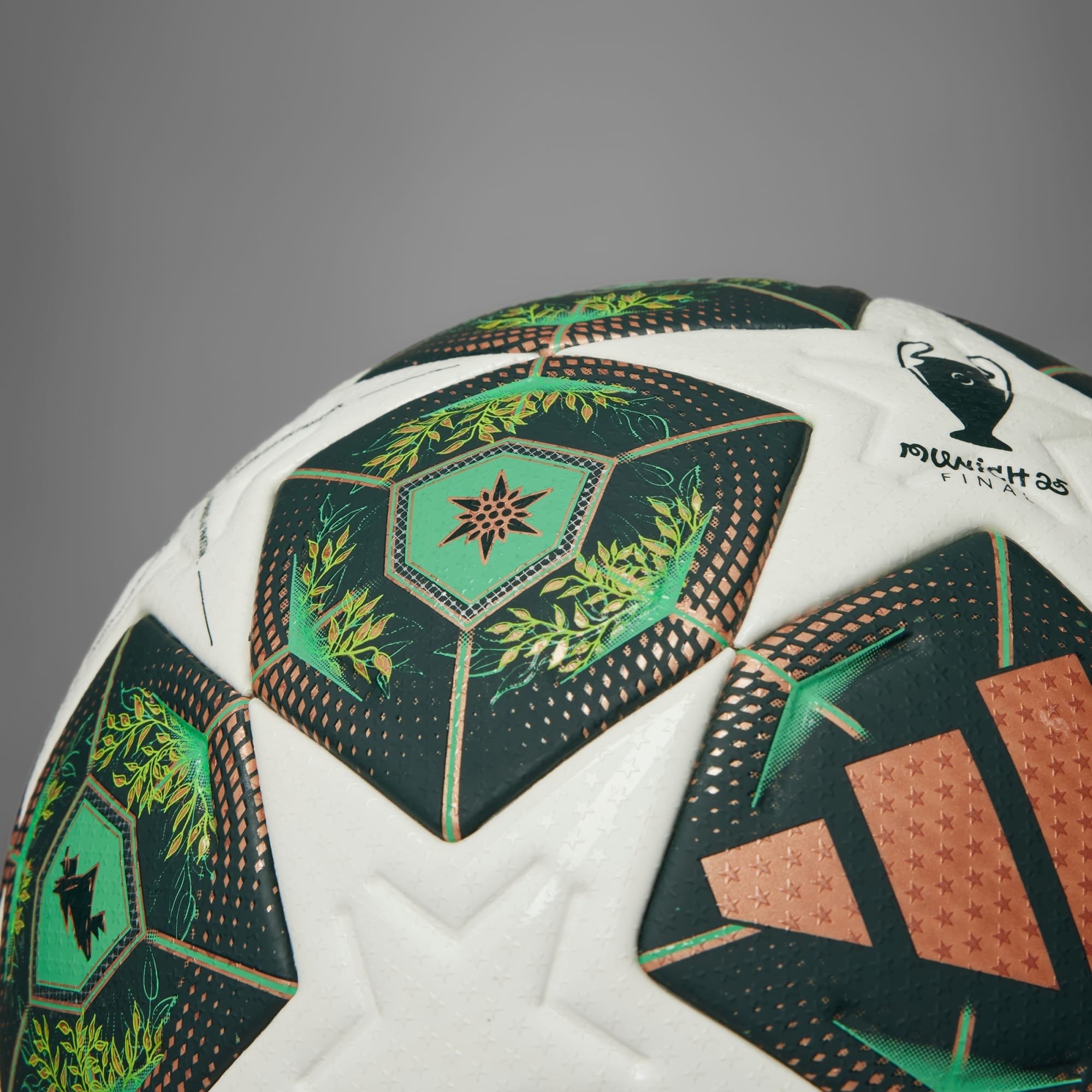 UCL Pro 24/25 Knockout Phase Ball White/Shadow Green/Solar Slime