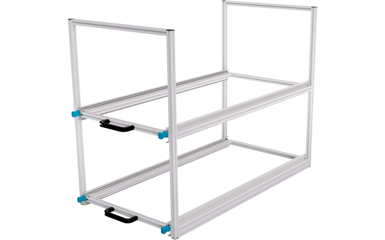 SYS-RACK Kastenwagen Heckauszug Regal-System 94 x 49 x 65,5 cm