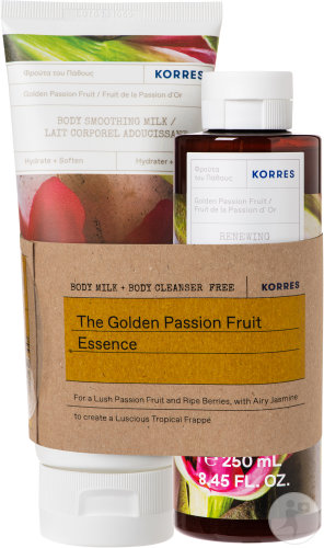 Korres Fruit De La Passion Lait Corps Adoucissant 200ml + Nettoyant Corporel Renouvelant 250ml Gratu
