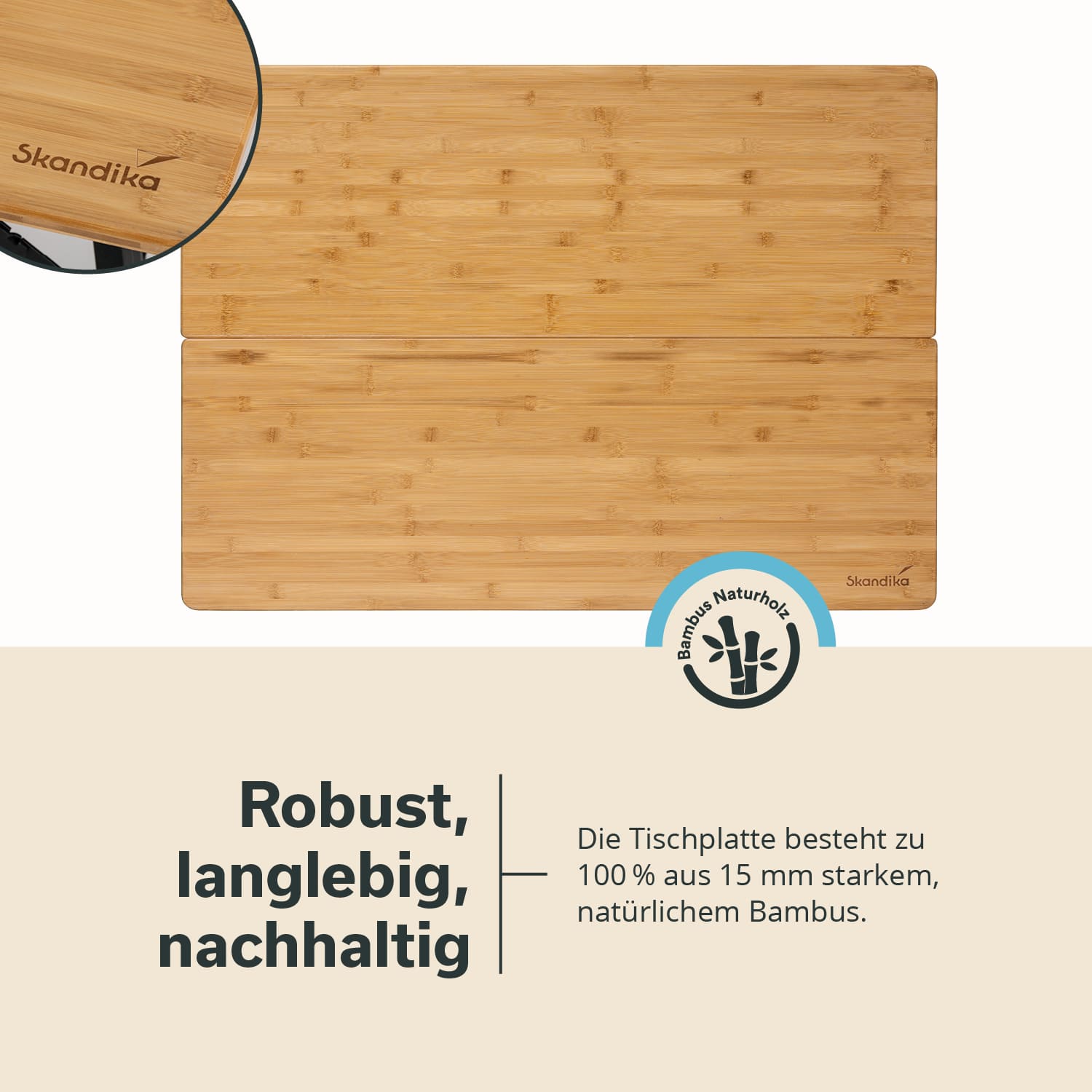 Skandika Tobro Bamboe kampeertafel