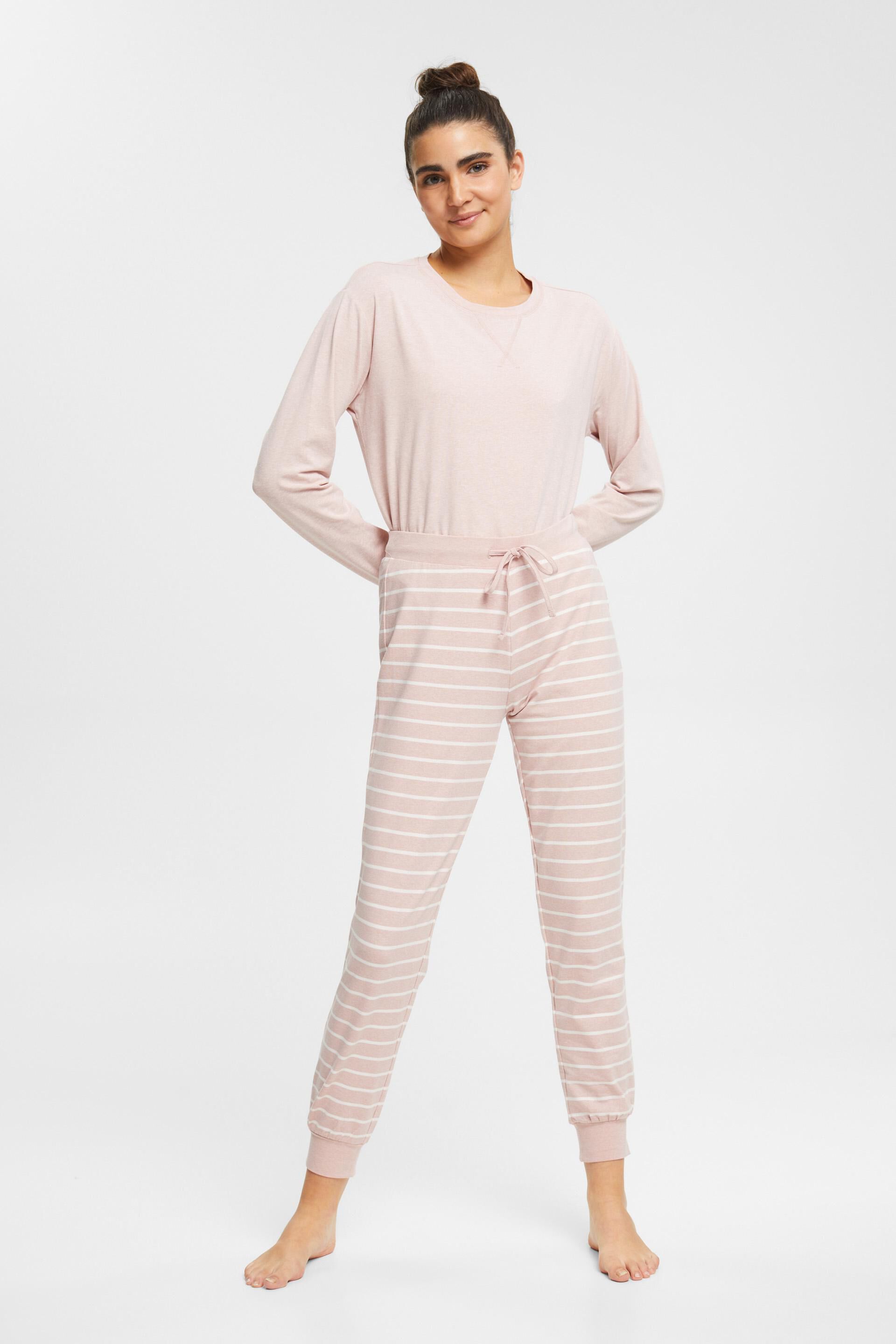 Pantalon en jersey rayé