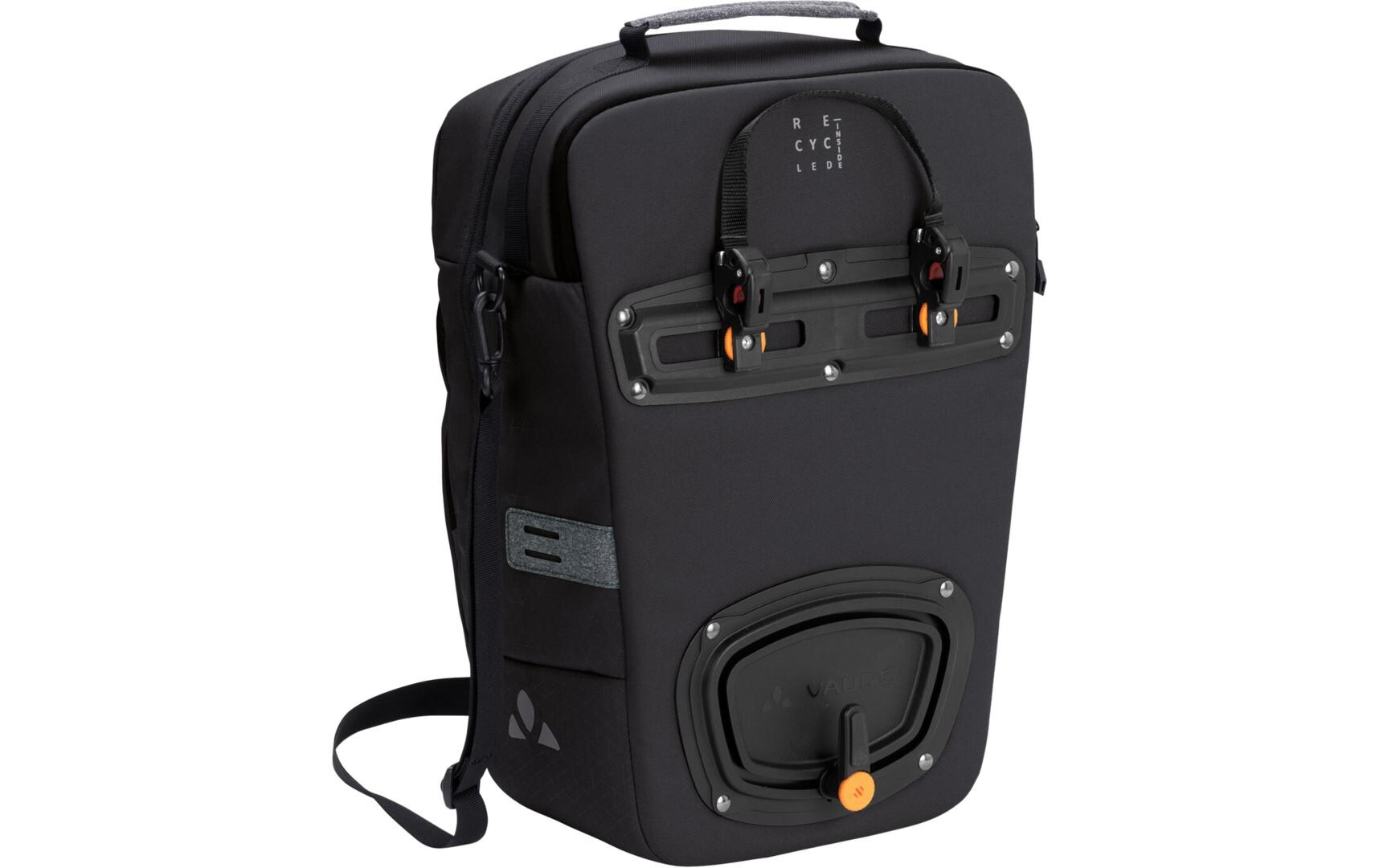Hinterradtasche eBack Single, BlackPraktische Gepäckträgertasche für E-Biker
