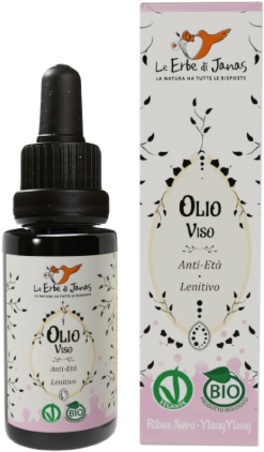 Le Erbe di Janas  Gesichtsöl Schwarze Johannisbeere & Ylang Ylang, 20 ml