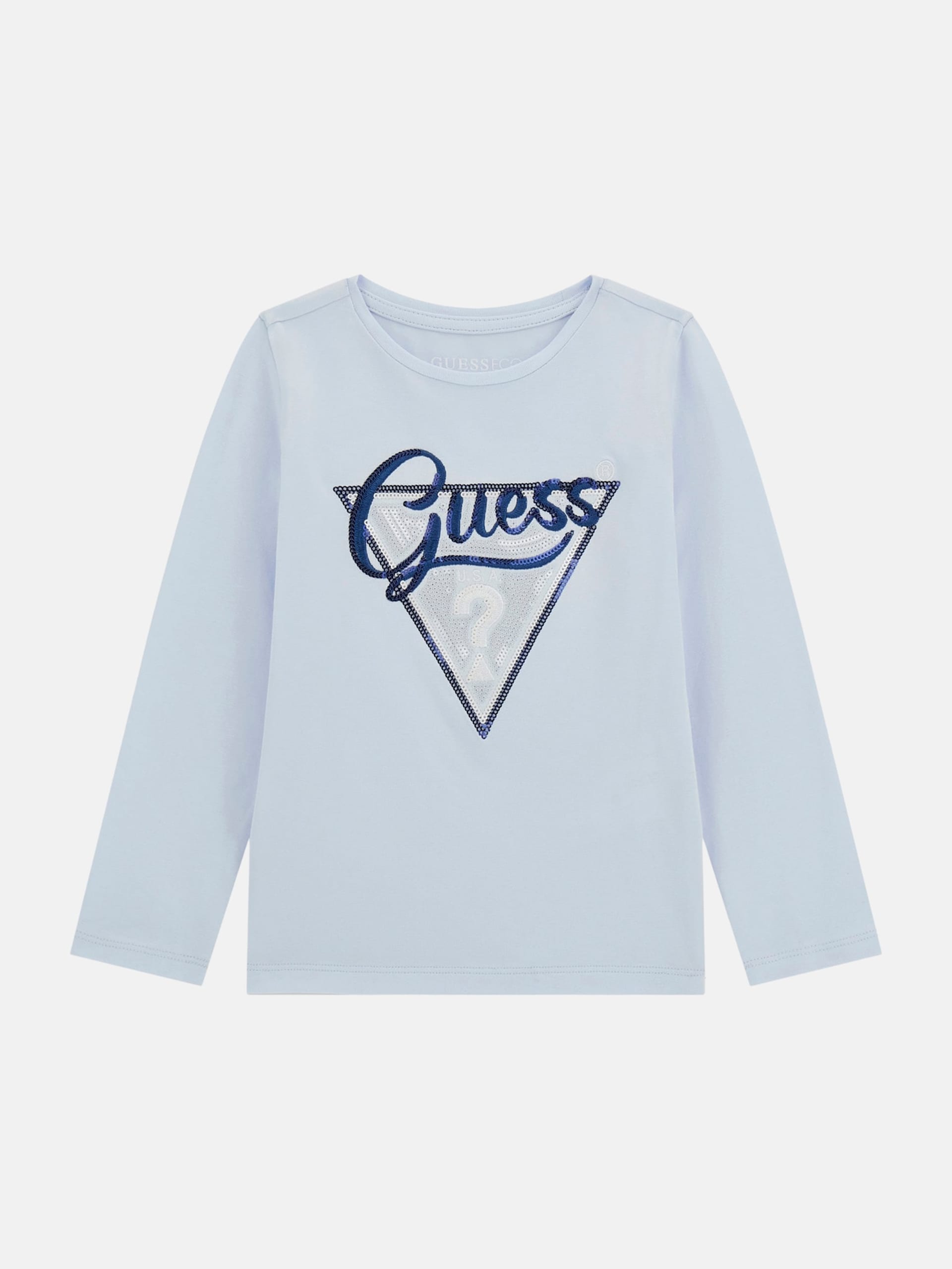 Camiseta com lantejoulas e logo