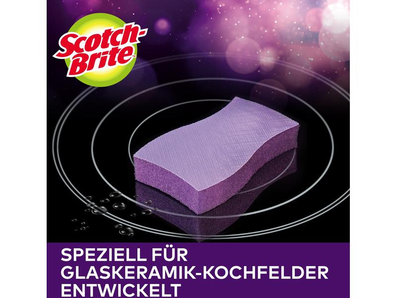 Scotch-Brite Schwamm 3M Scotch-Brite Glaskeramik 3 Stück Glaskeramik-Reinigungsschwämme
