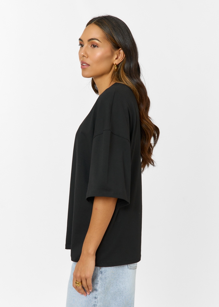 Boxy tee onyx