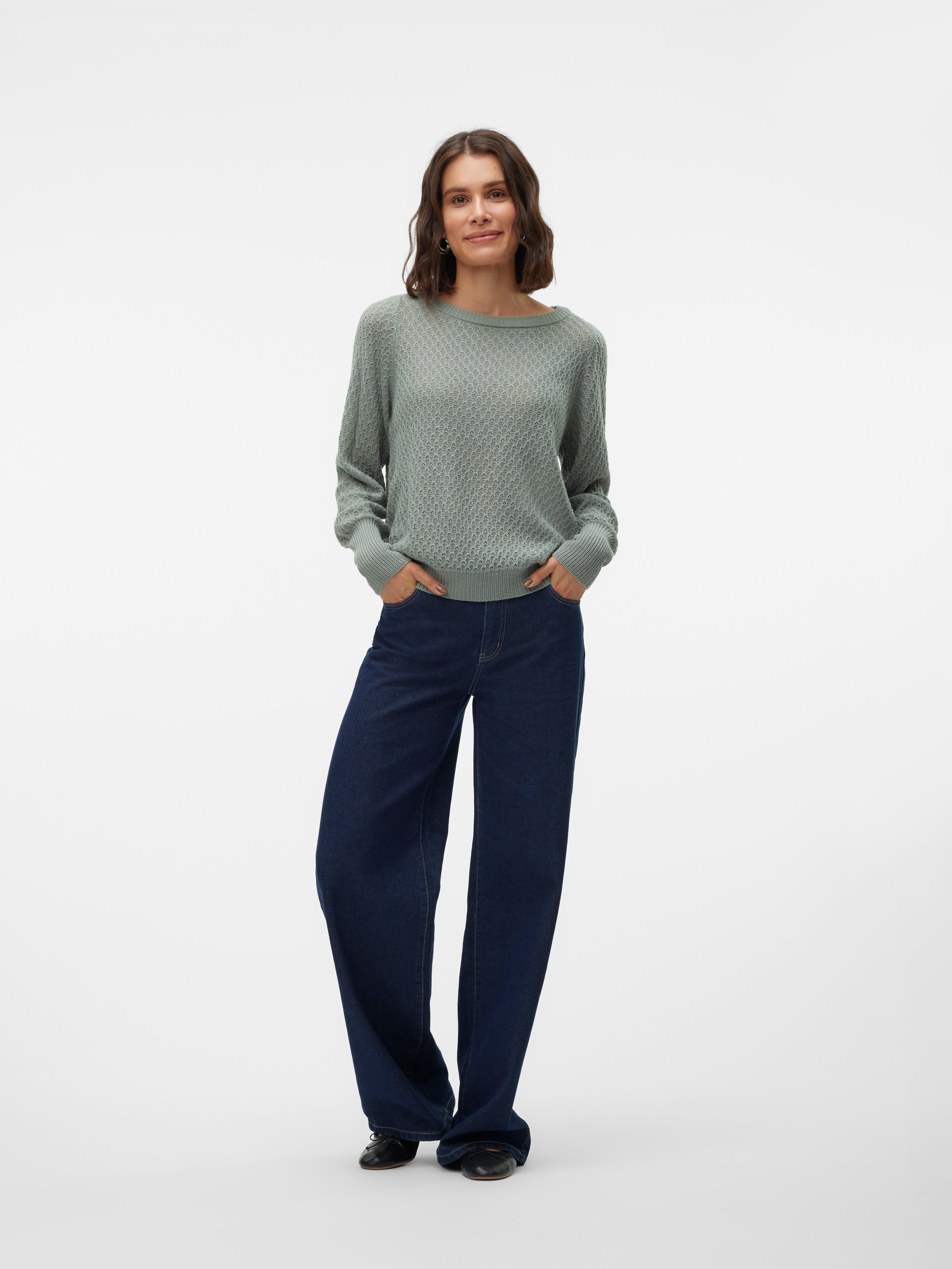 VMWAFFY Gebreide pullover