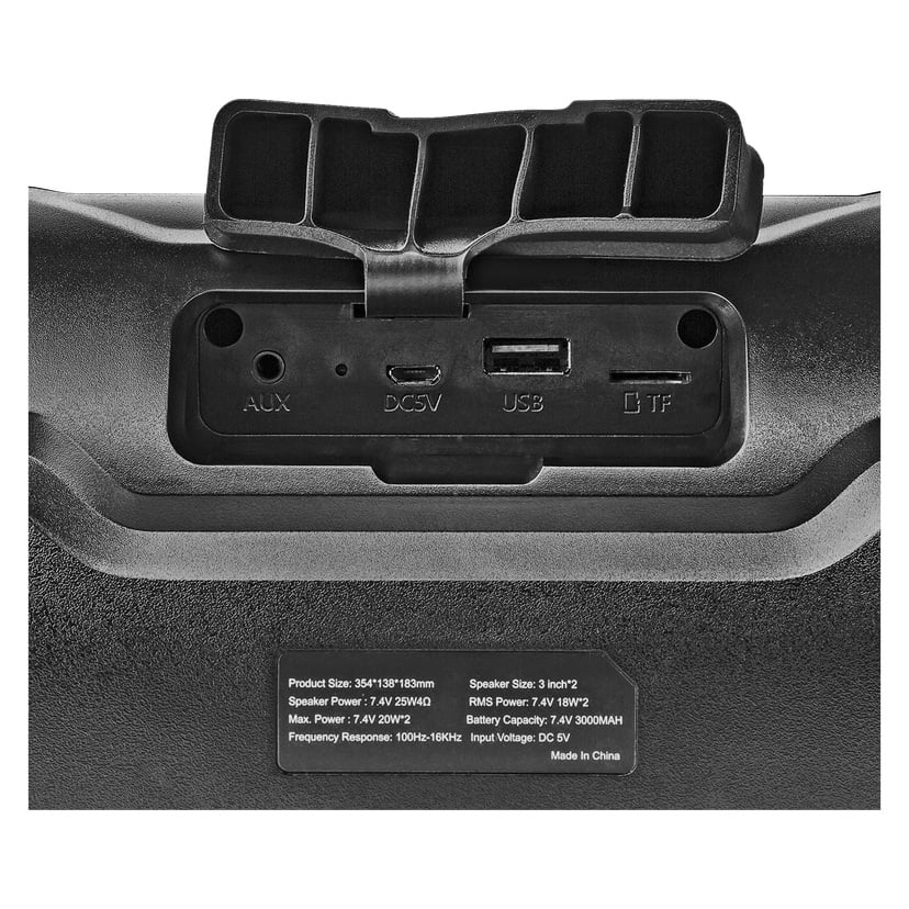 Bluetooth-høyttaler 120 W 35x19x14 cm