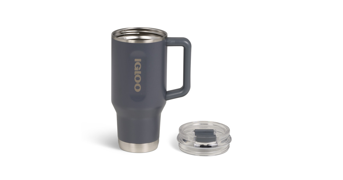 IglooFlip ‘n’ Sip Travel Mug 32 oz, 0,95 liter drinkfles  (Carbon)
