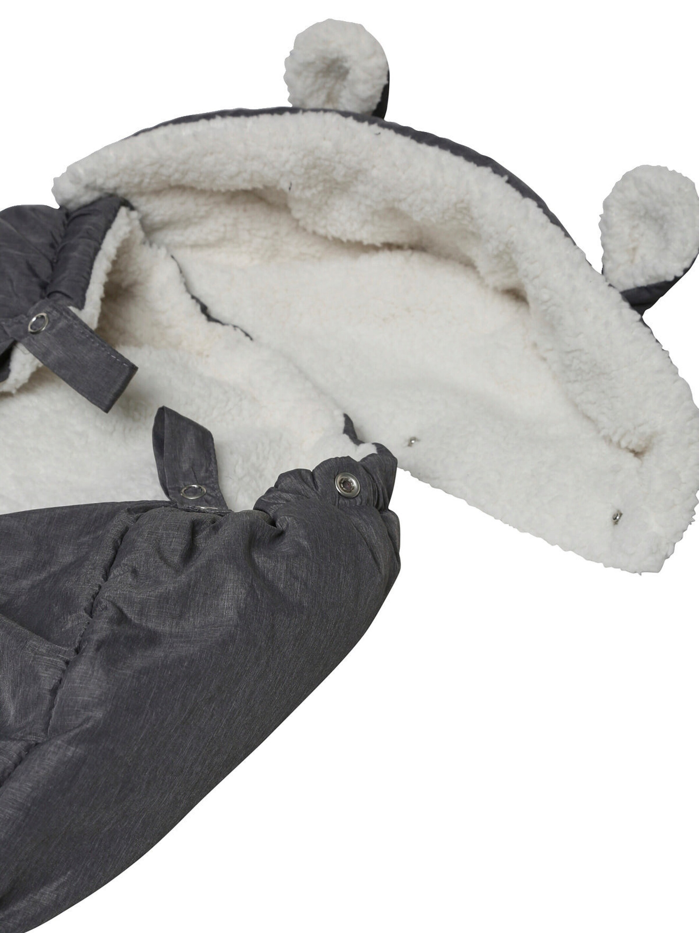 Vertbaudet Wintercover für die Babytrage grau