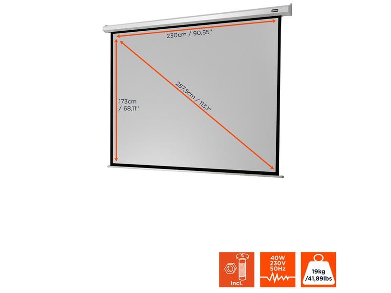Celexon Motorleinwand Eco 240x180cm 4:3 Leinwand Motor Economy 240 x 180 cm