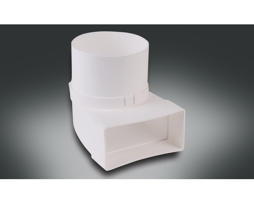 Vlakke kanaaldeflector Rotheigner wit 111x54 mm met mondstuk