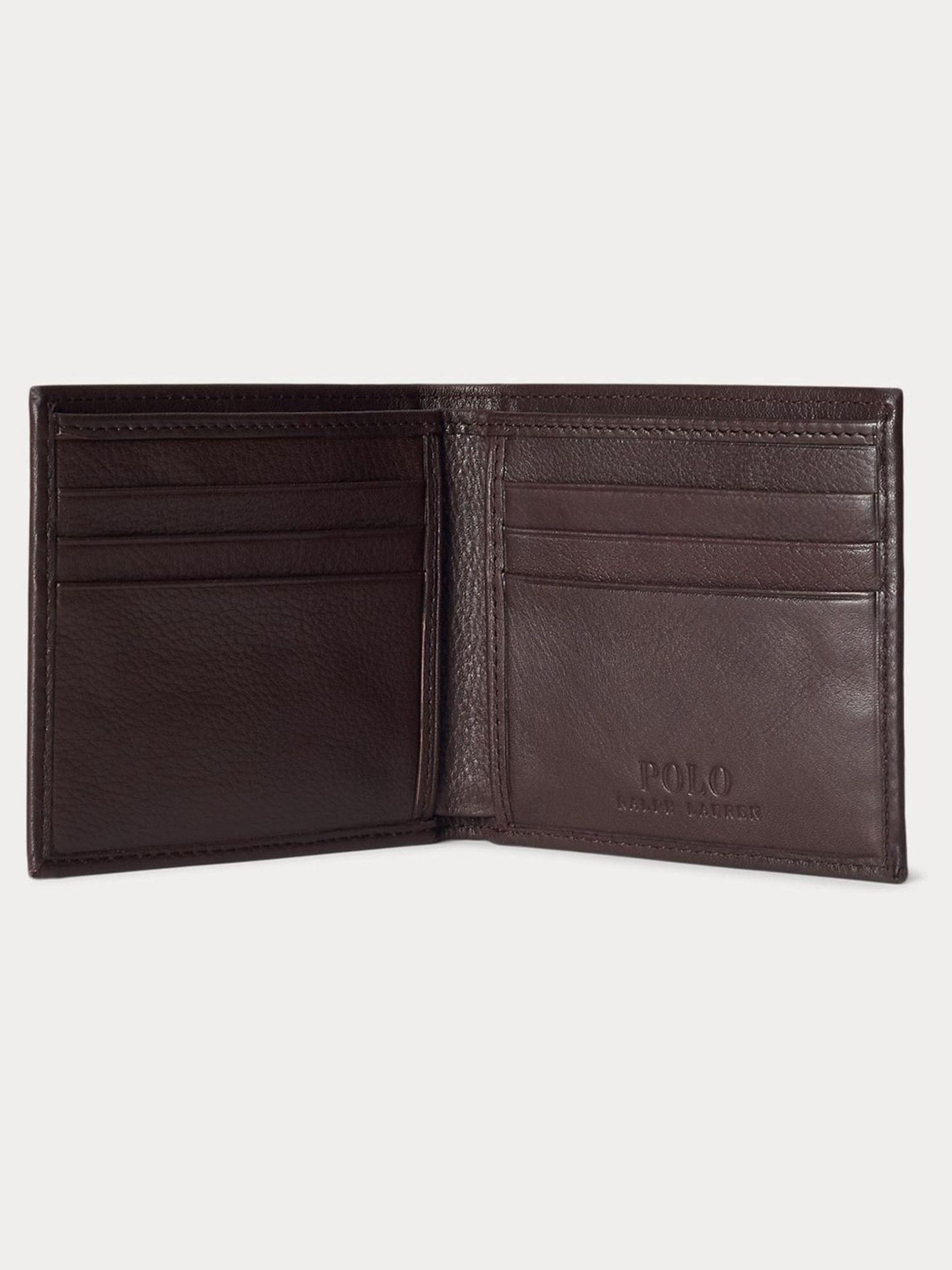 Polo Ralph Lauren Pebbled Leather Billfold Wallet