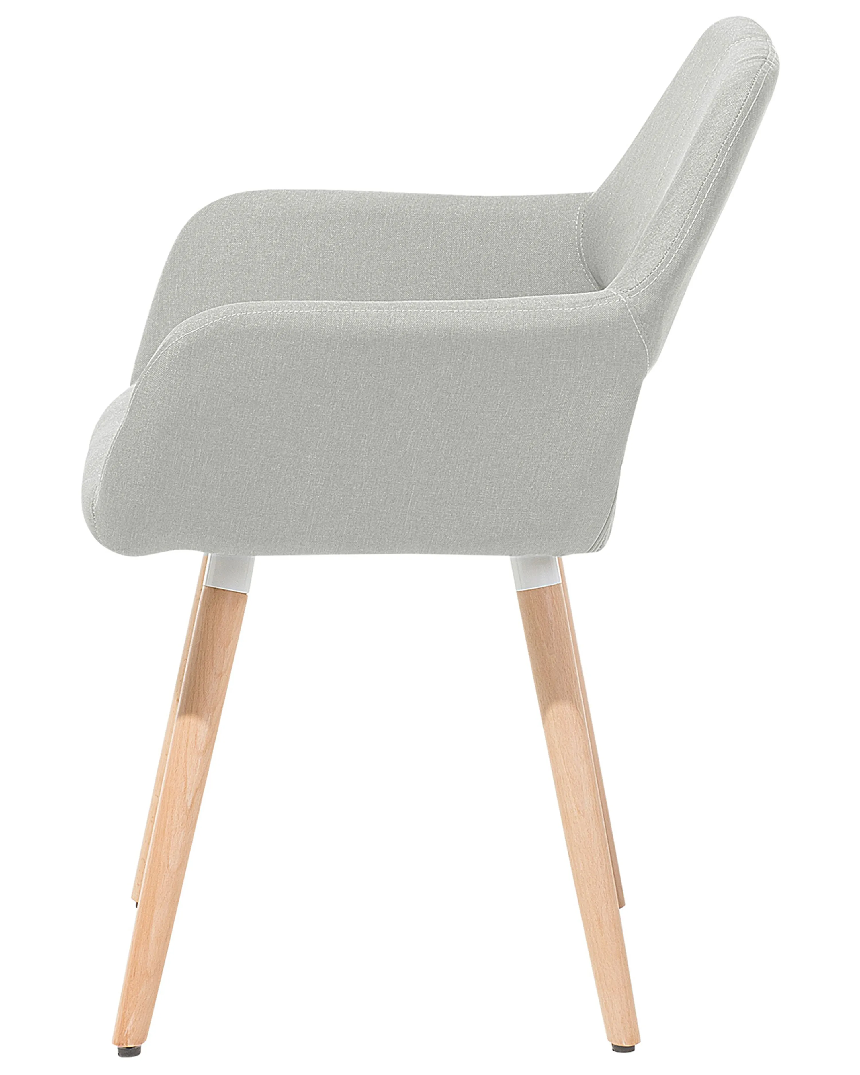 Set van 2 eetkamerstoelen CHICAGO Stof Lichtgrijs