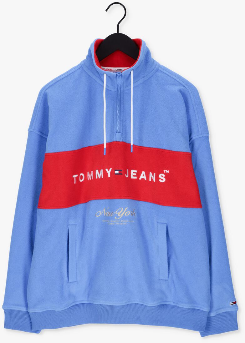 TOMMY JEANS blauwe tommy jeans sweater tjm archive polar mock neck