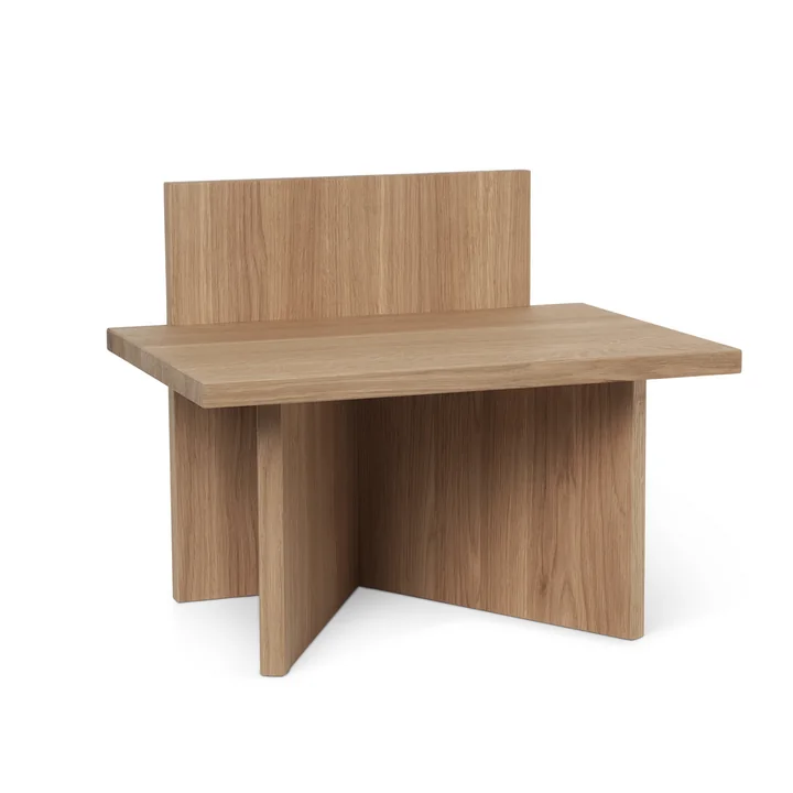 Ferm Living - Oblique Hocker/ Ablage, Esche schwarz
