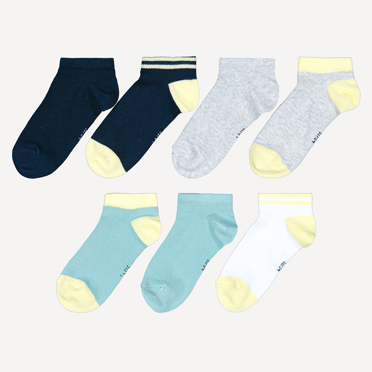 COLEÇÃO LA REDOUTE<br>Conjunto de 7 pares de meias