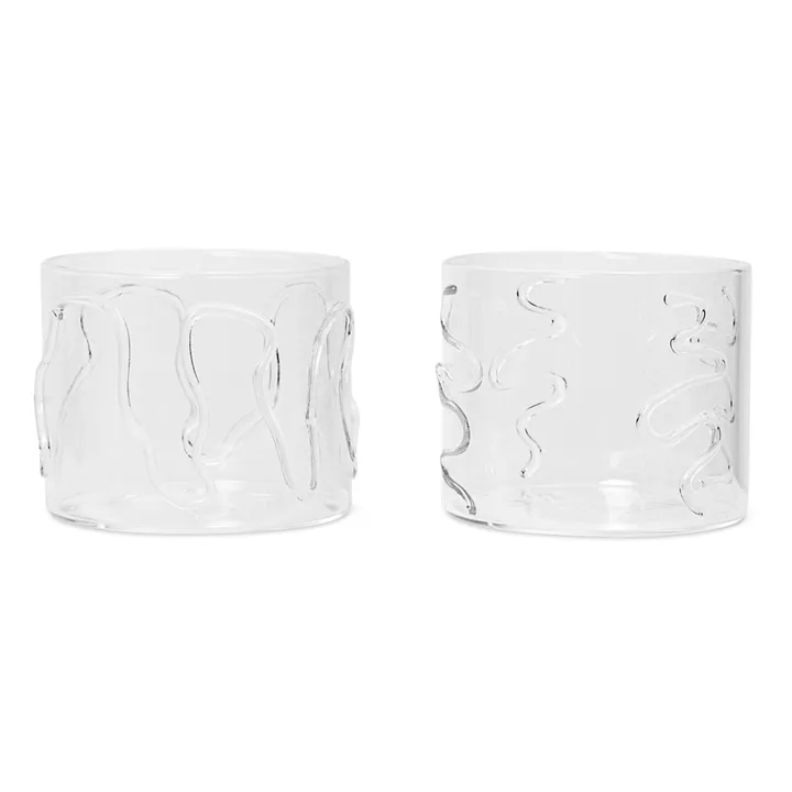 Ferm Living Verres Doodle - Set de 2