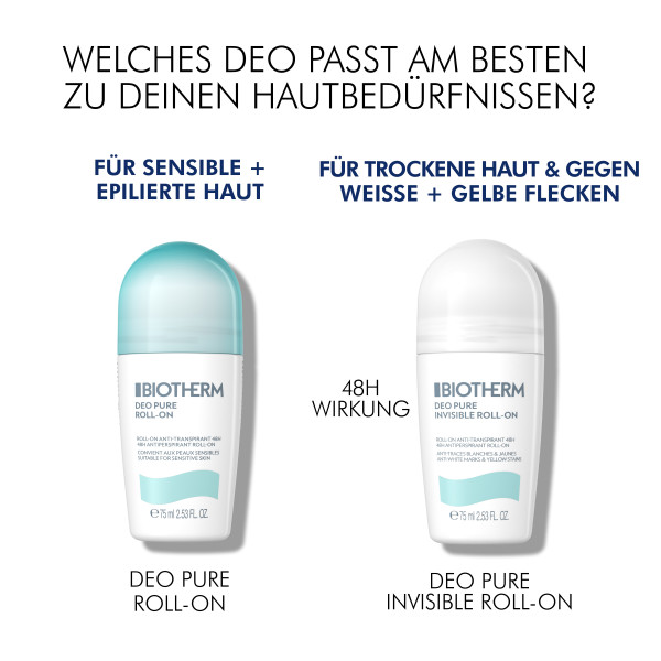 BIOTHERM Deodorant Pure Invisible Roll-on 75 ml