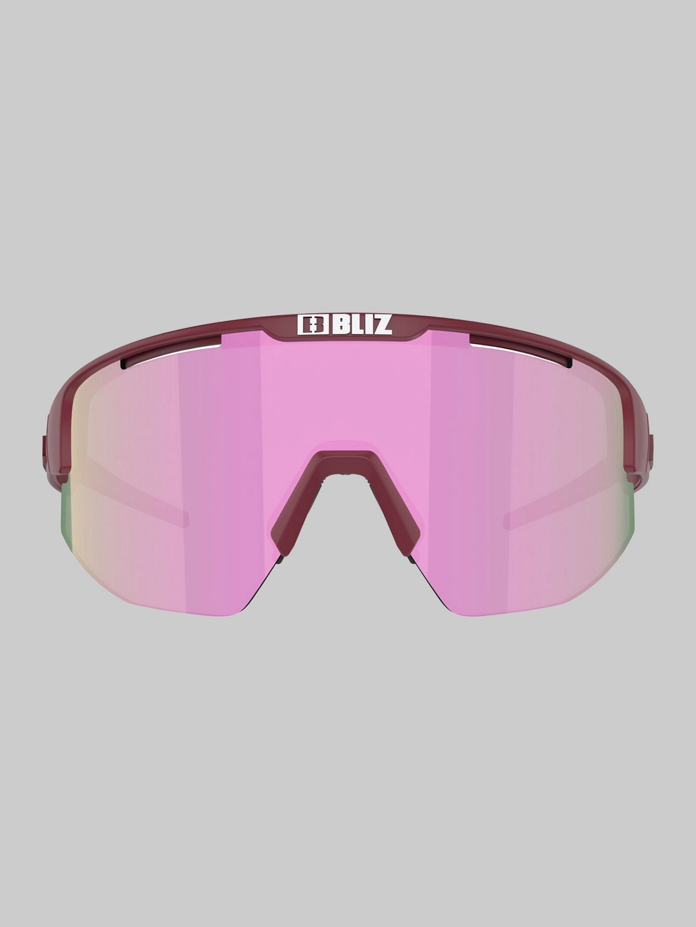 BLIZ Active Eyewear Matrix Small Matt Burgundy Sunglasses brown w rose multi