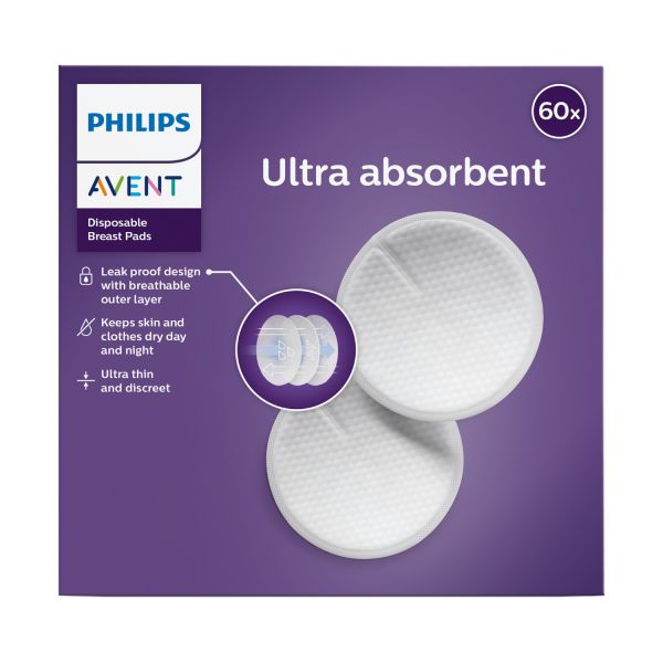 Philips Avent Wegwerp Zoogkompressen - 60 Stuks