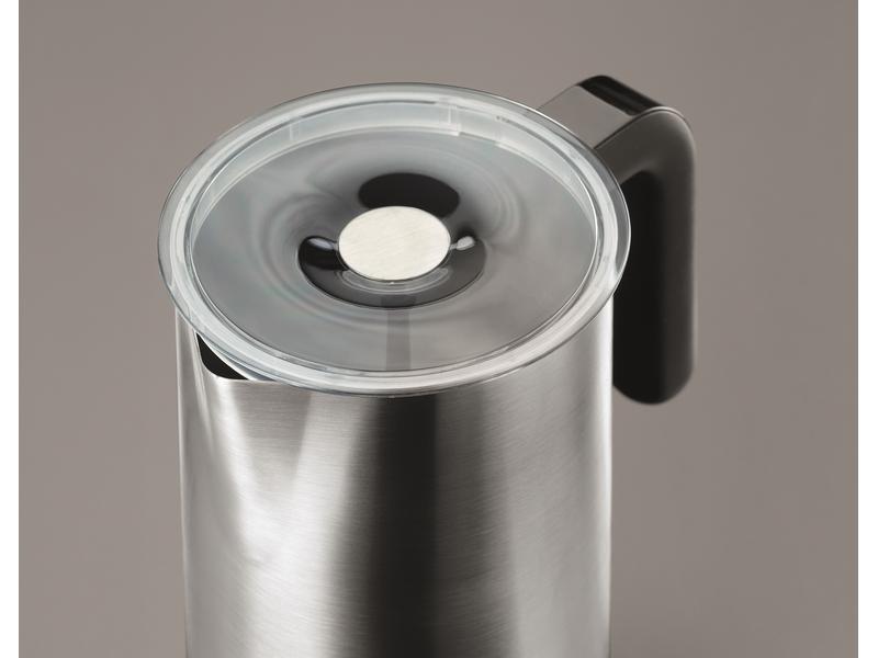 Delizio Milchschäumer Silber Milchaufschäumer mit automatischer Abschaltung